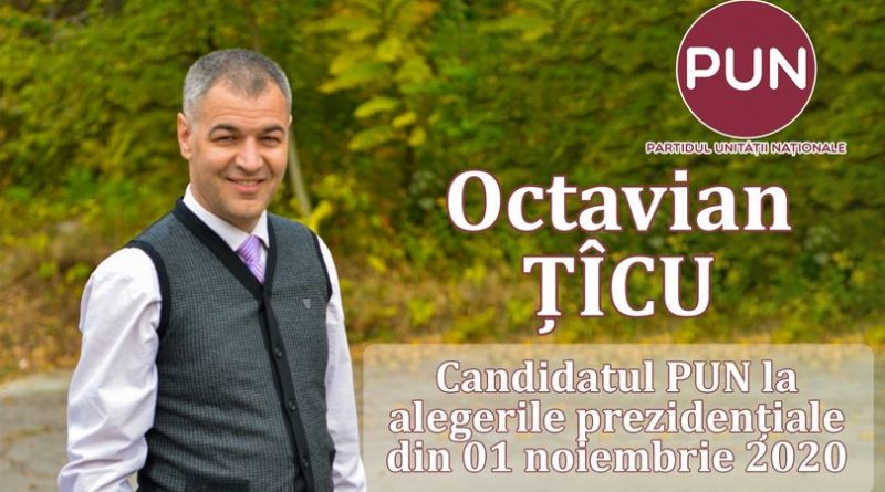 Octavian Țîcu este candidatul Partidului Unităţii Naţionale la alegerile prezindenţiale