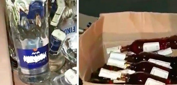 /VIDEO/ Alcool contrafăcut în sumă de 10 mii lei depistat în orașul Bălți