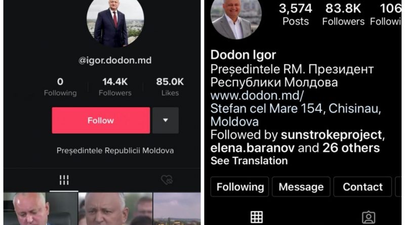 Pe unele rețele de socializare, Igor Dodon, a rămas în continuare Președintele Republicii Moldova