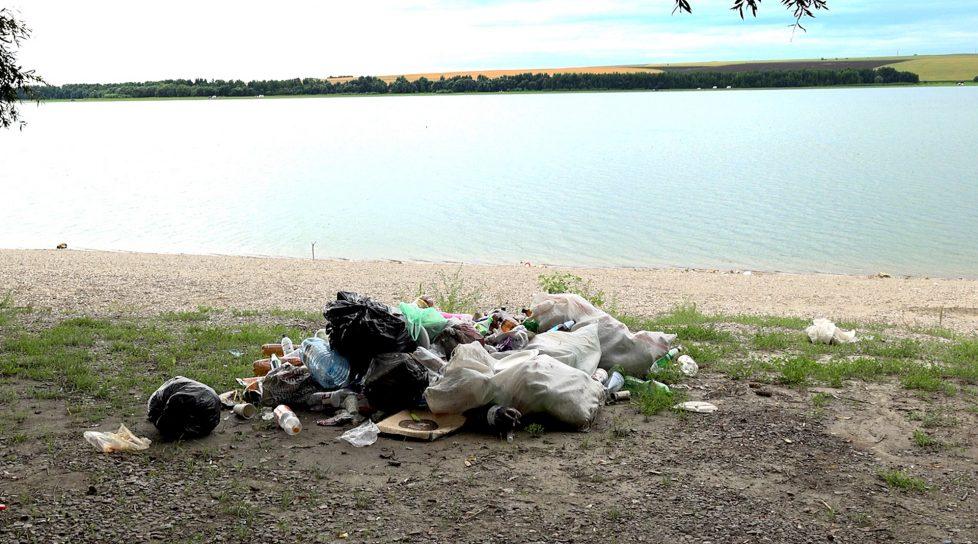 /VIDEO/ Mormane de gunoi pe malul Prutului. Localnicii: „Stau cu zilele acolo, mănâncă și pleacă”